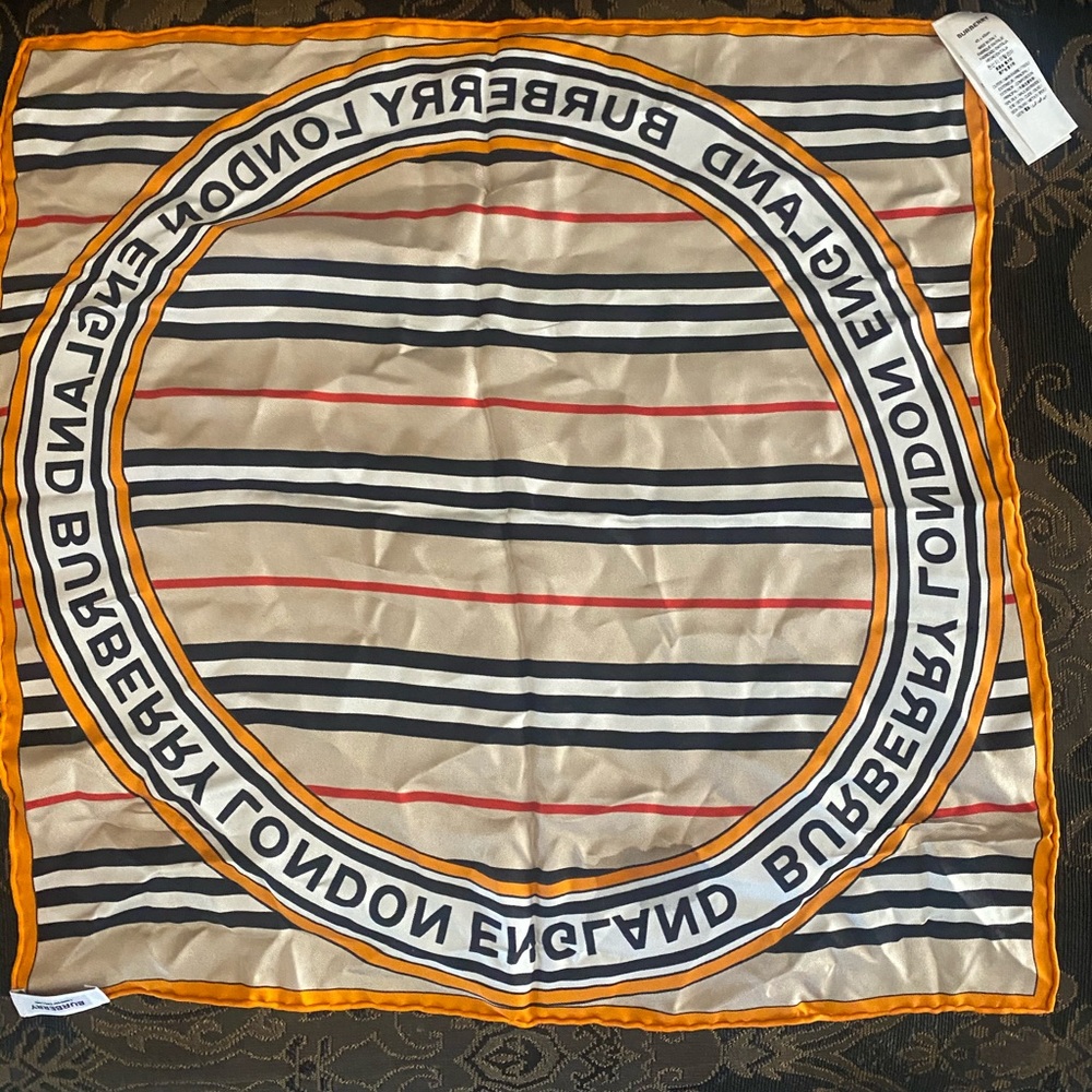 Burberry silk handkerchief/scarf/bandana